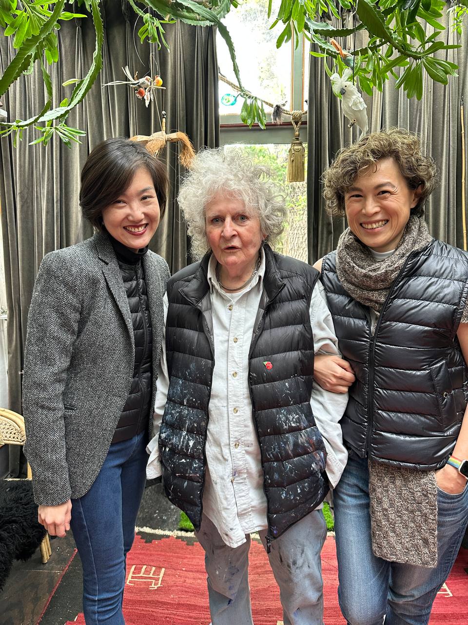 Jane with the artist